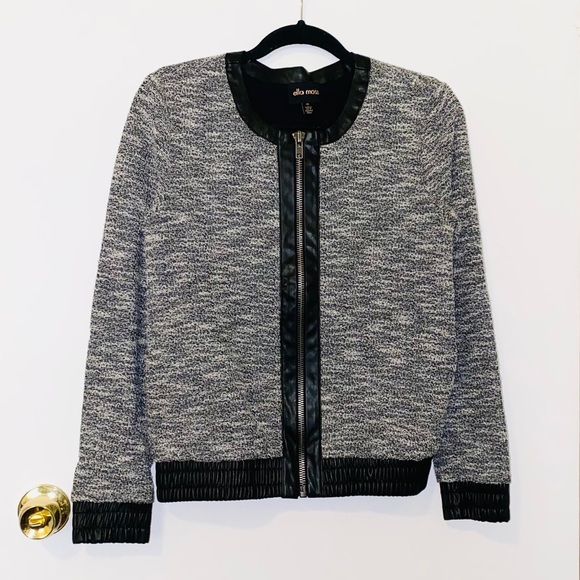 Ella Moss Jackets & Blazers - New Ella Moss: Extra Small Knitted Leather Lined Jacket